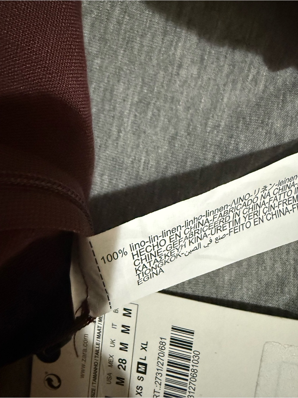 Zara chocolate Linen Skirt - Picture 4 of 5